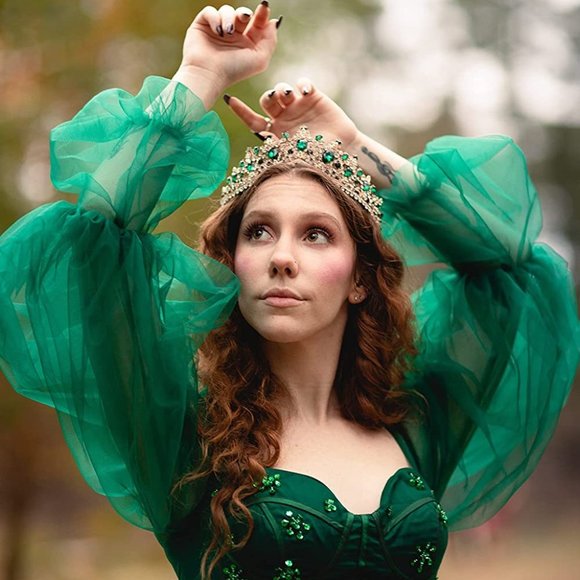 NEW Sparkling Bling Crystal Rhinestone Tiara Necklace Set: Ruby Red + FR… - Picture 9 of 16